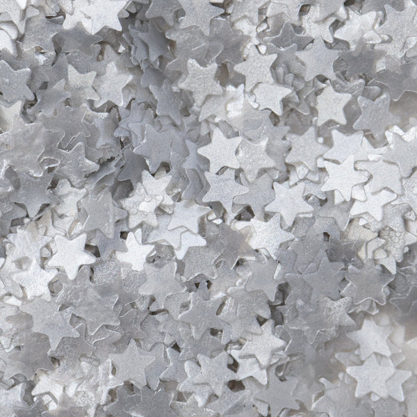 Silver Stars - Edible Glitter 1g