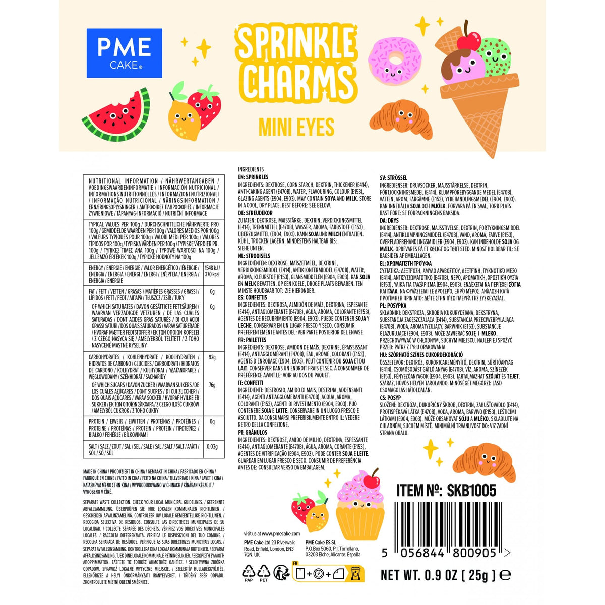 Mini Eyes Sprinkle Charms 25g