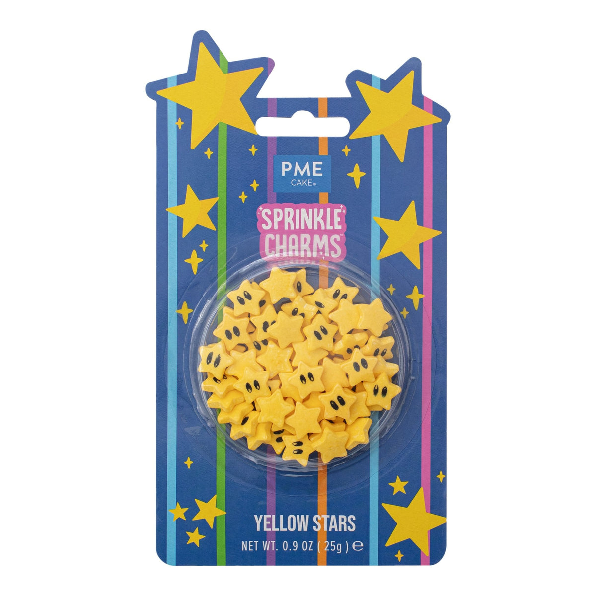 Yellow Stars Sprinkle Charms 25g