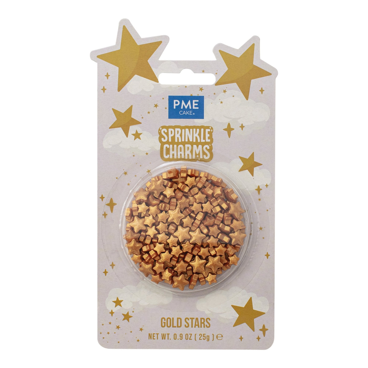 Gold Stars Sprinkle Charms 25g