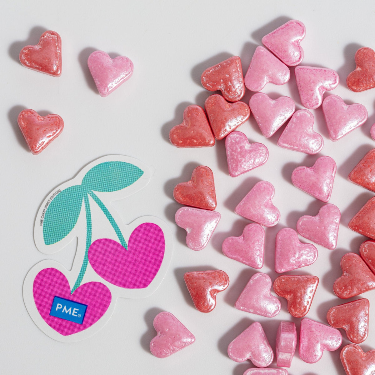 Pink Hearts Sprinkle Charms 25g