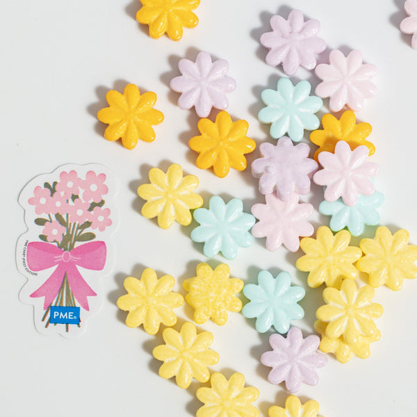 Pastel Flowers Sprinkle Charms 25g