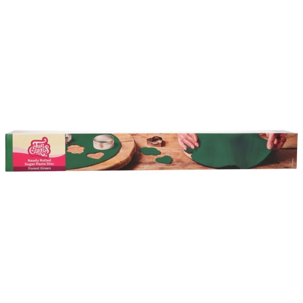 Forest Green Ready Rolled Sugarpaste Disc