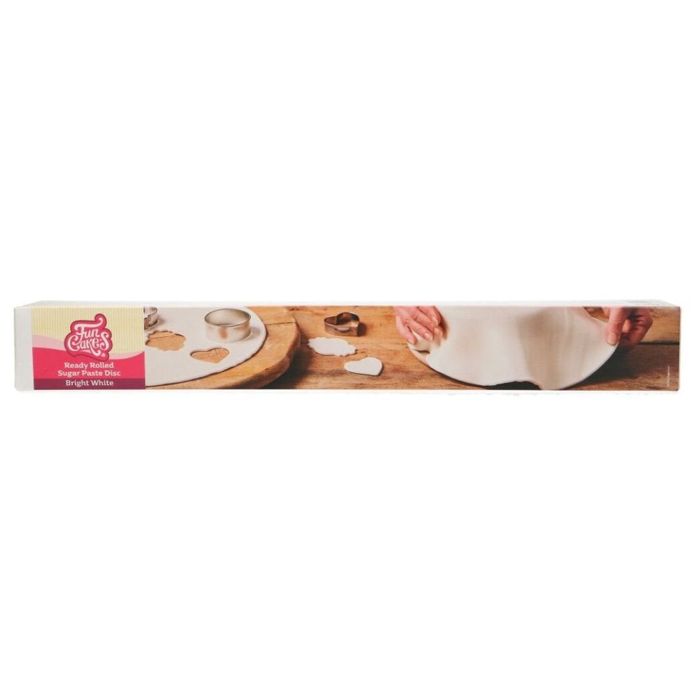 Bright White Ready Rolled Sugarpaste Disc
