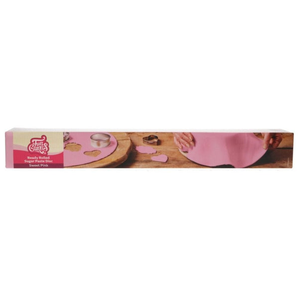 Sweet Pink Ready Rolled Sugarpaste Disc