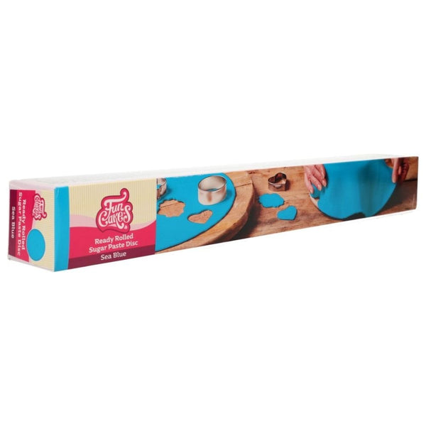 Sea Blue Ready Rolled Sugarpaste Disc