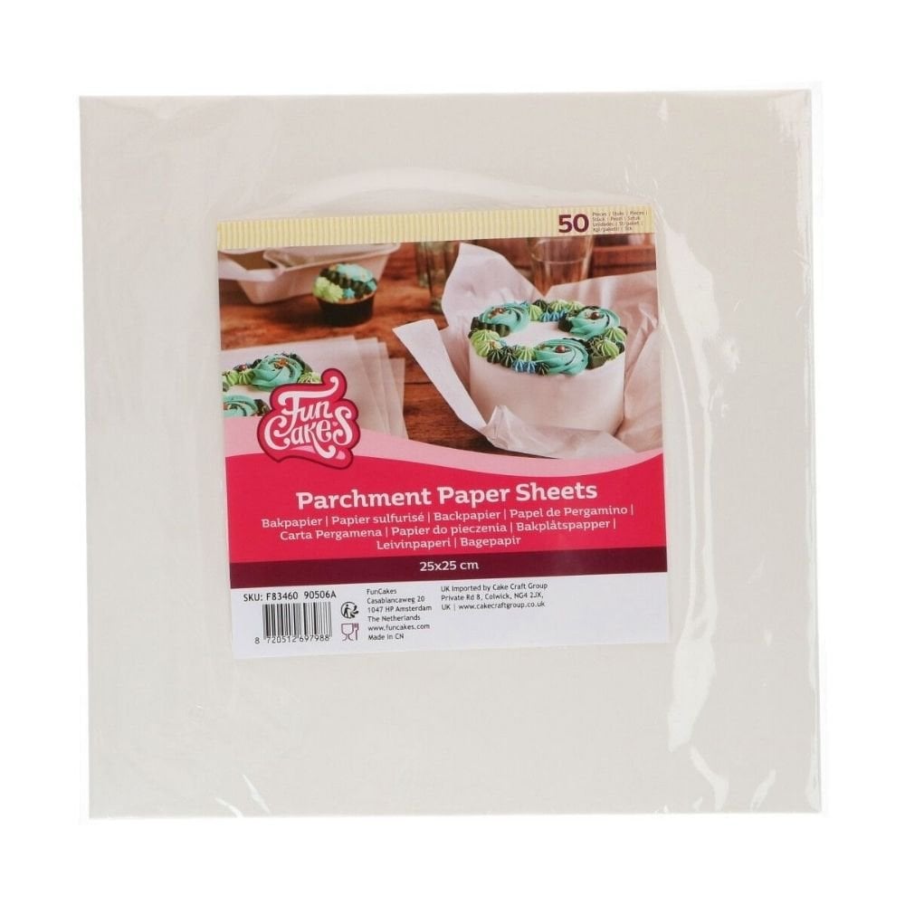 Square Parchment Paper Sheets x 50