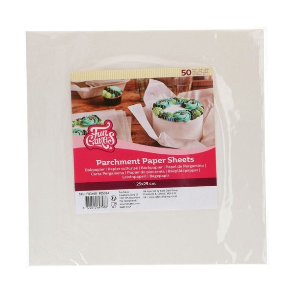 Square Parchment Paper Sheets x 50