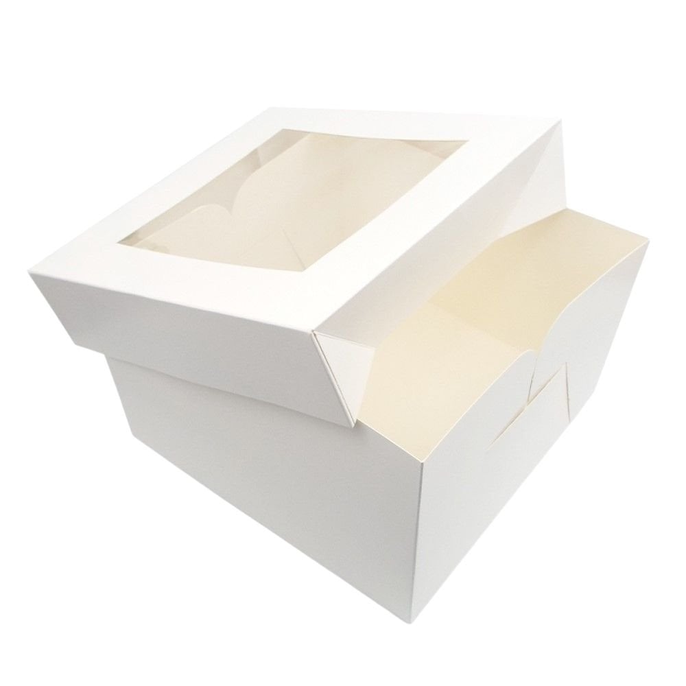 Square Matt Finish Cake Box With Window