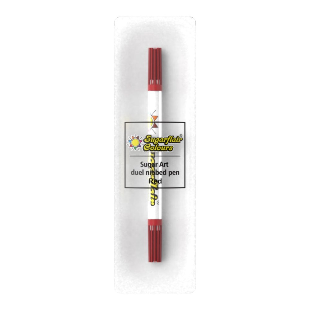 Sugar-Art Dual Nib Edible Food Pen - Red