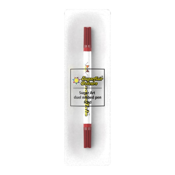 Sugar-Art Dual Nib Edible Food Pen - Red