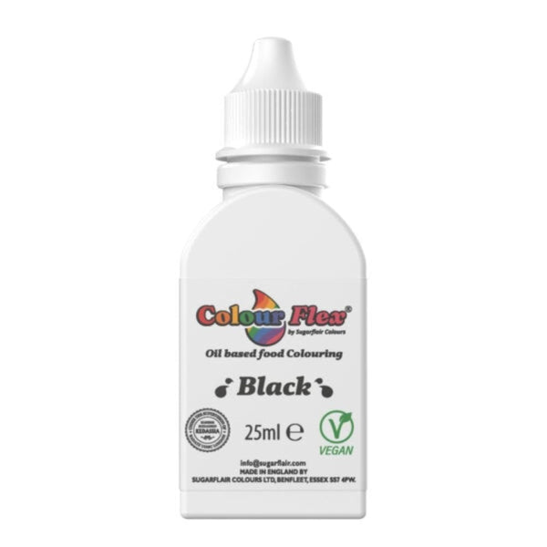 Black Colour Flex Oil Food Colouring 25ml
