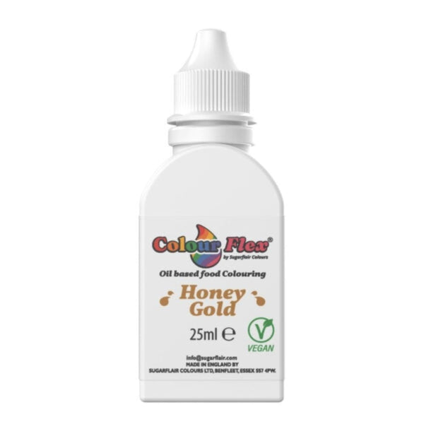Honey Gold Colour Flex Oil Food Colouring 25ml