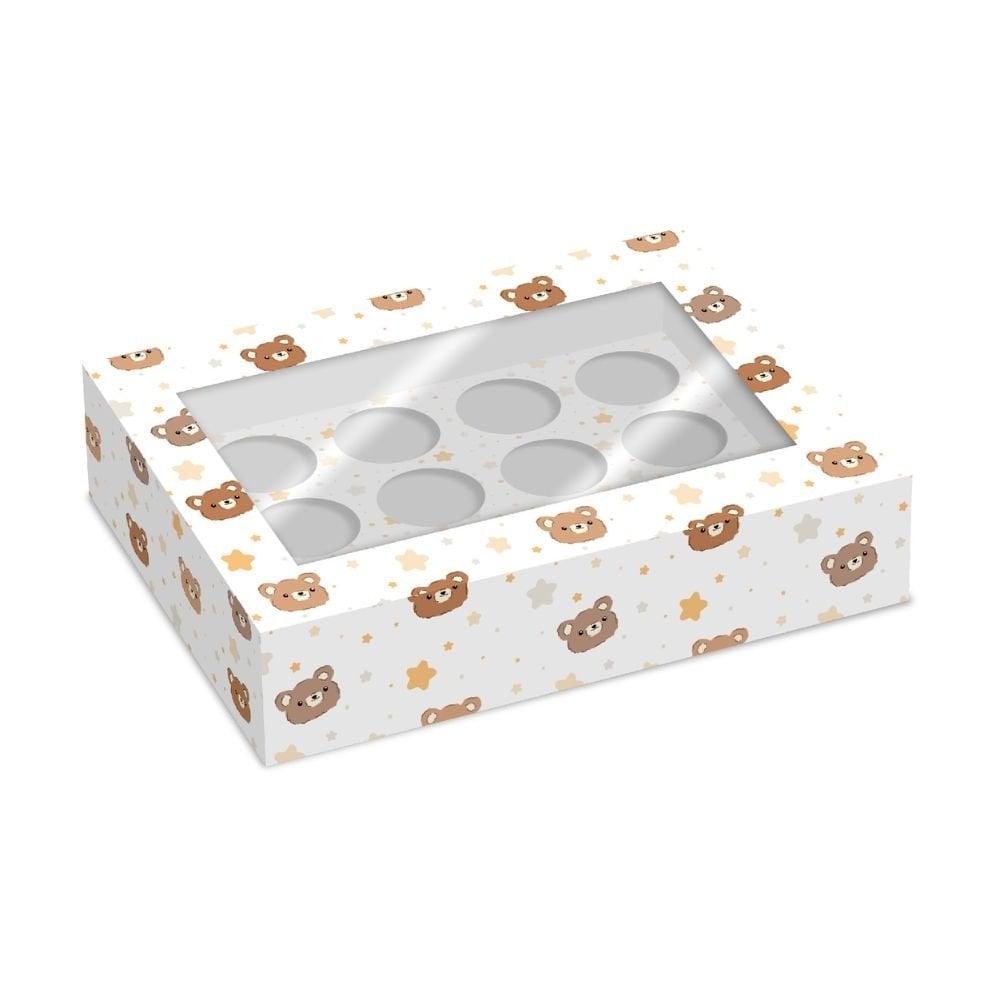 Bear & Star Cupcake Box Pack Of 2