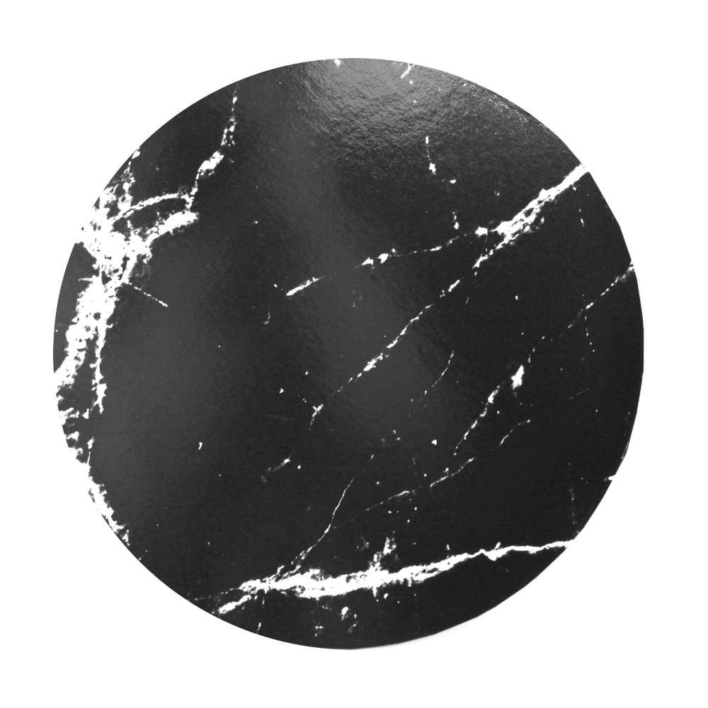 5mm Black Marble Round Masonite Board
