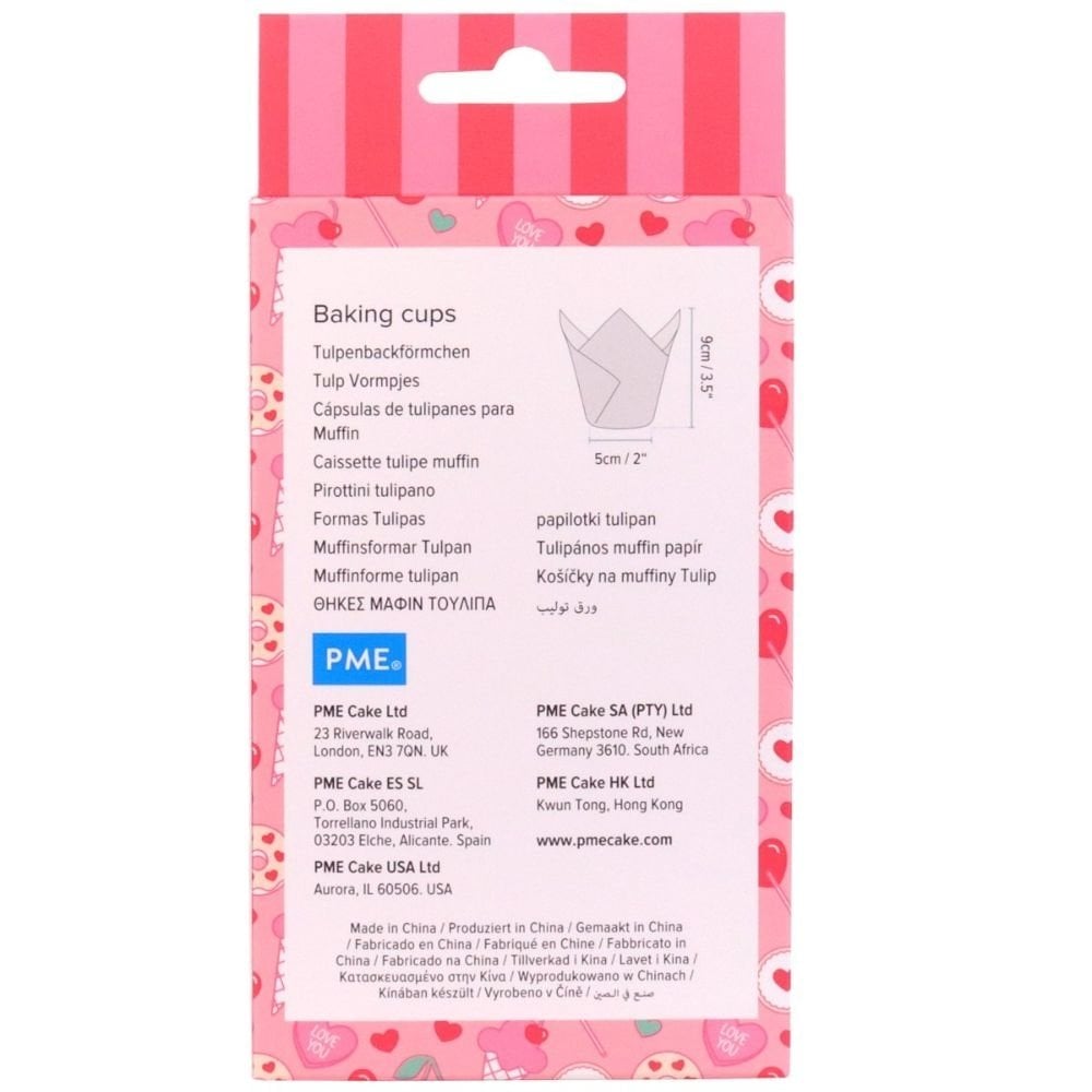 Sweet Love Tulip Baking Cups x 24