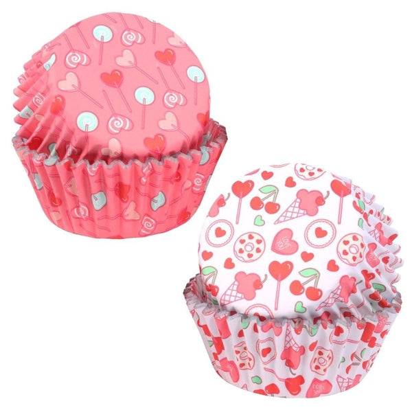 Sweet Love Foil Lined Cupcake Cases x 60