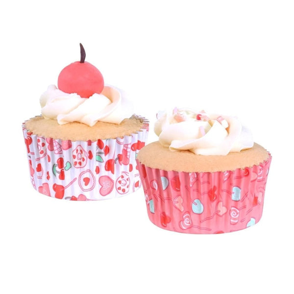 Sweet Love Foil Lined Cupcake Cases x 60