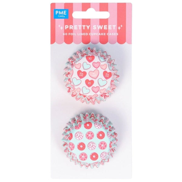 Pretty Sweet Foil Lined Mini Cupcake Cases x 60