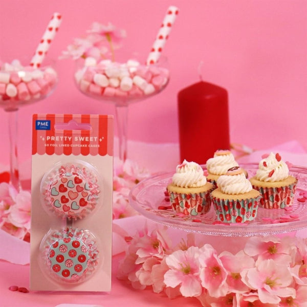 Pretty Sweet Foil Lined Mini Cupcake Cases x 60