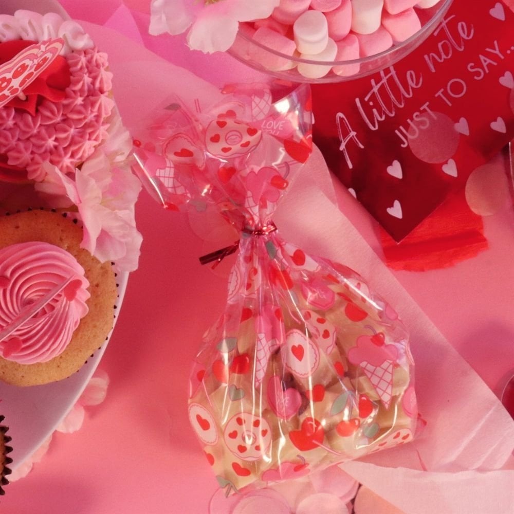 Sweet Love Treat Bags With Ties x 20