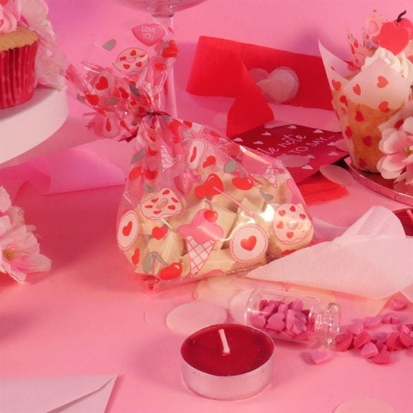 Sweet Love Treat Bags With Ties x 20