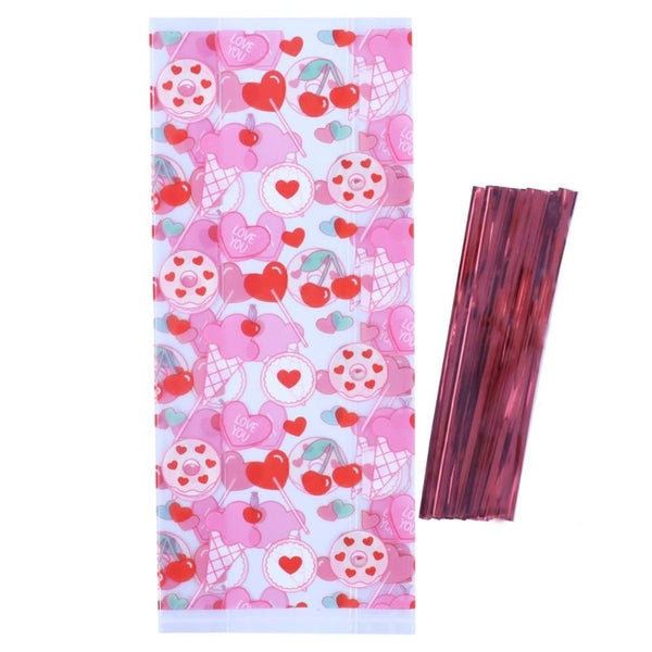 Sweet Love Treat Bags With Ties x 20