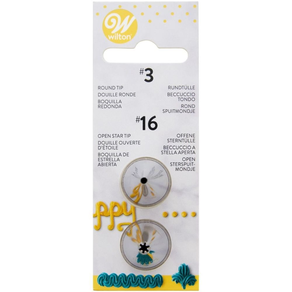 Piping Tip Set Of 2 (No.03, No.16)
