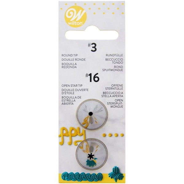 Piping Tip Set Of 2 (No.03, No.16)
