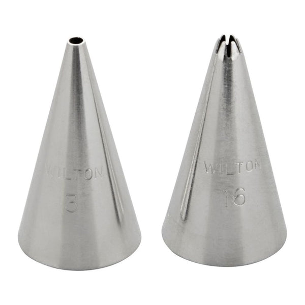Piping Tip Set Of 2 (No.03, No.16)