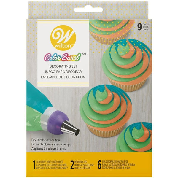 ColorSwirl Tri-Color Coupler Decorating Set Of 9