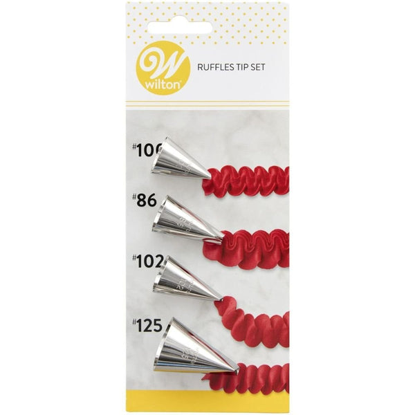 Ruffles Piping Tip Set Of 4 (No.86, No.100, No.102, No.125)