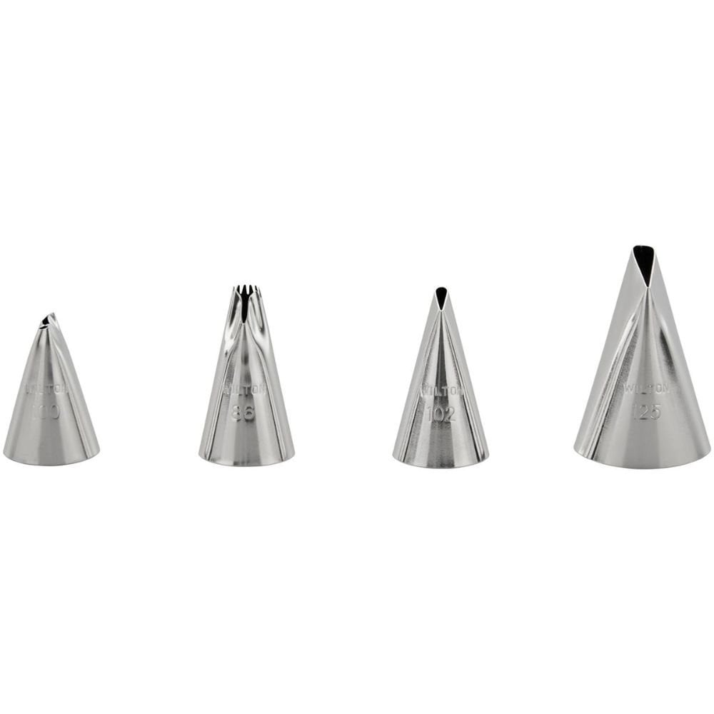 Ruffles Piping Tip Set Of 4 (No.86, No.100, No.102, No.125)
