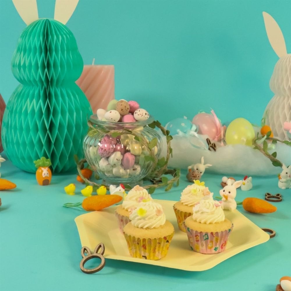 Easter Foil Lined Mini Cupcake Cases x 60