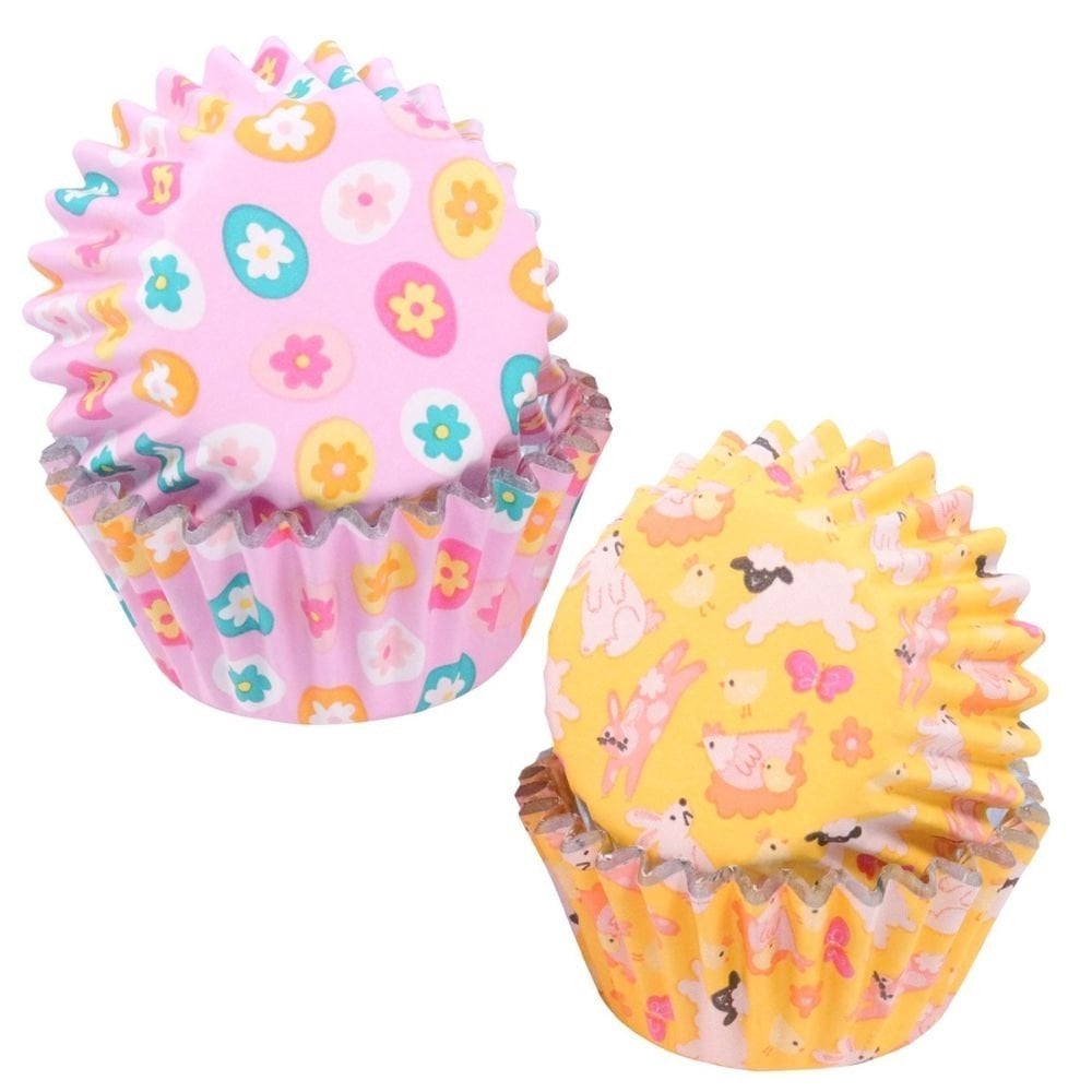Easter Foil Lined Mini Cupcake Cases x 60