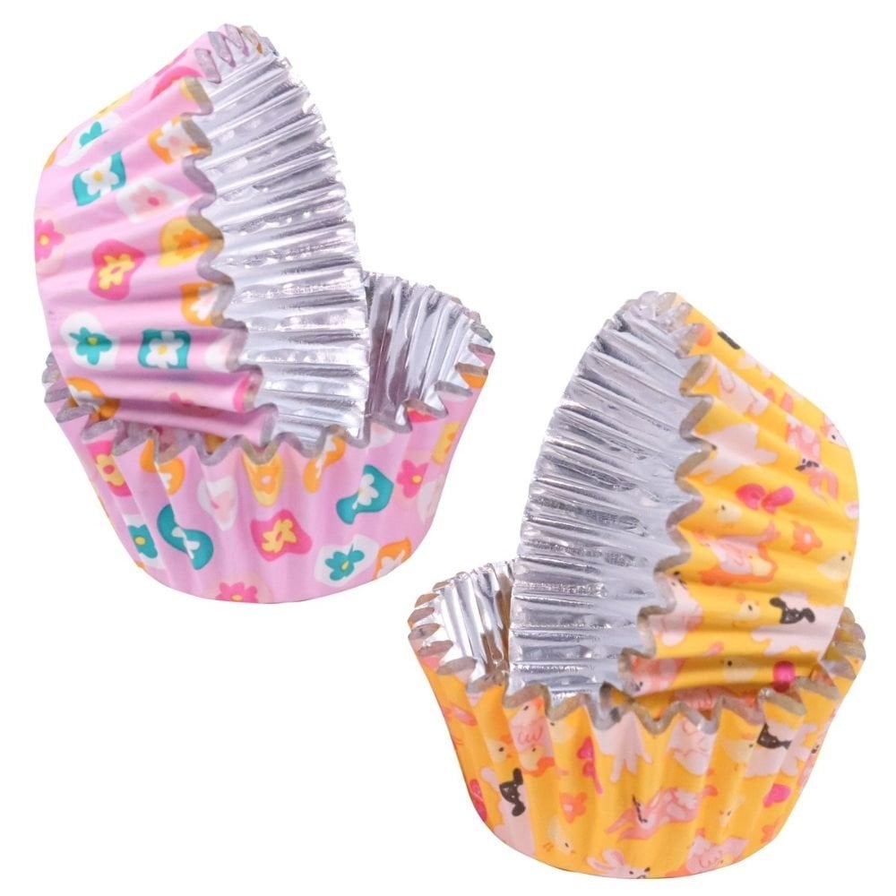 Easter Foil Lined Mini Cupcake Cases x 60