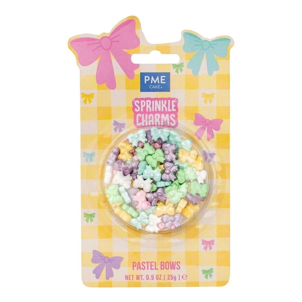 Pastel Bows Sprinkle Charms 25g