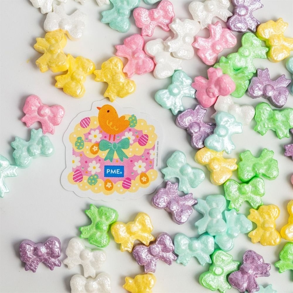 Pastel Bows Sprinkle Charms 25g