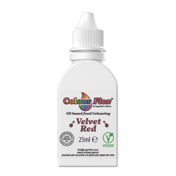 Velvet Red Colour Flex Oil Food Colouring 25ml