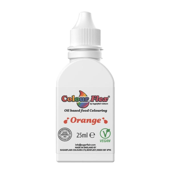 Orange Colour Flex Oil Food Colouring 25ml