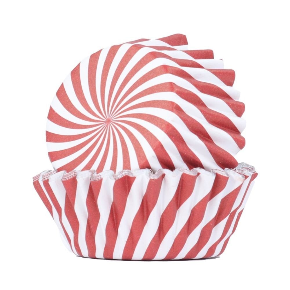 Candy Cane Foil Lined Cupcake Cases x 30