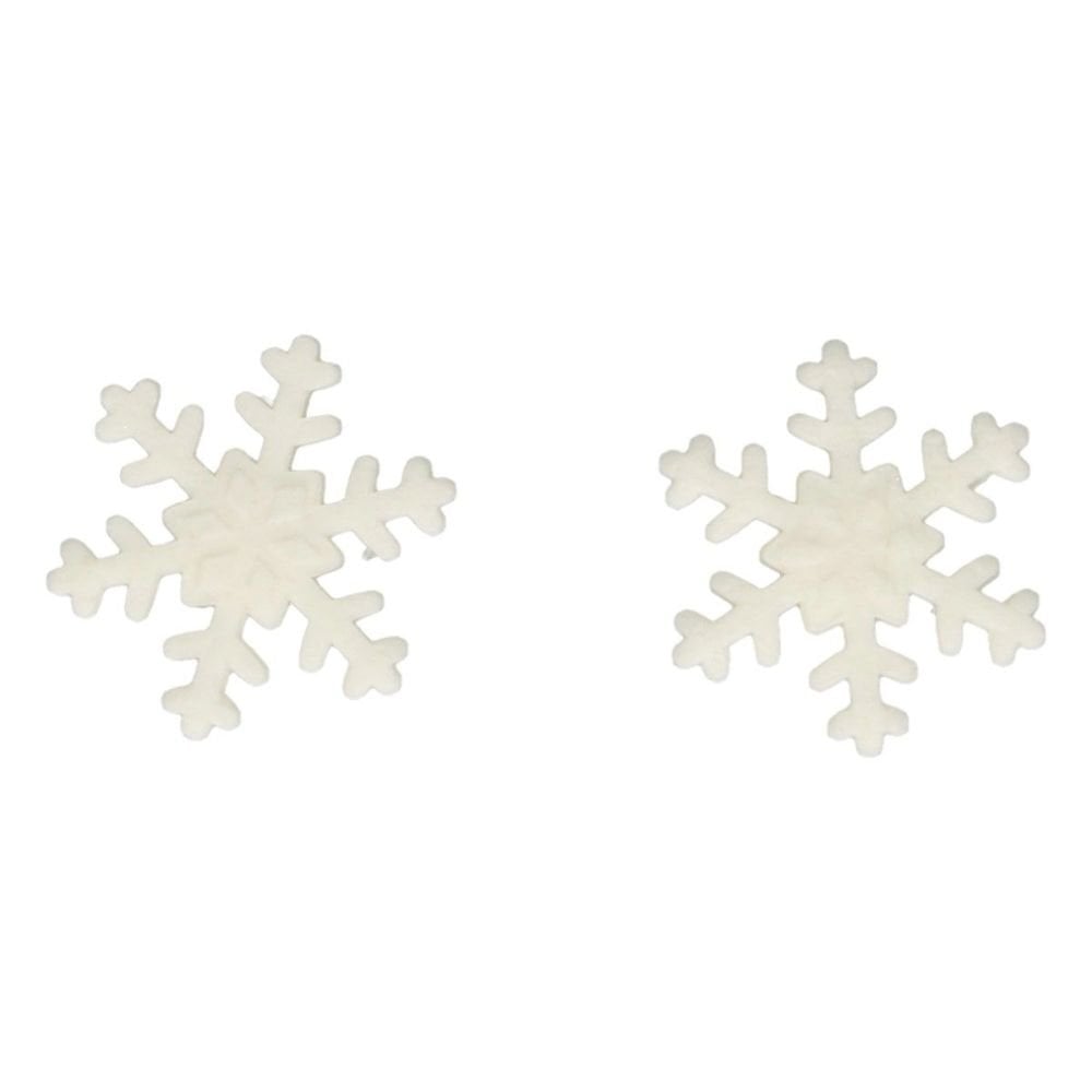 White Ice Crystal Snowflakes Sugarpaste Decorations x 144