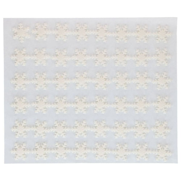 White Ice Crystal Snowflakes Sugarpaste Decorations x 144