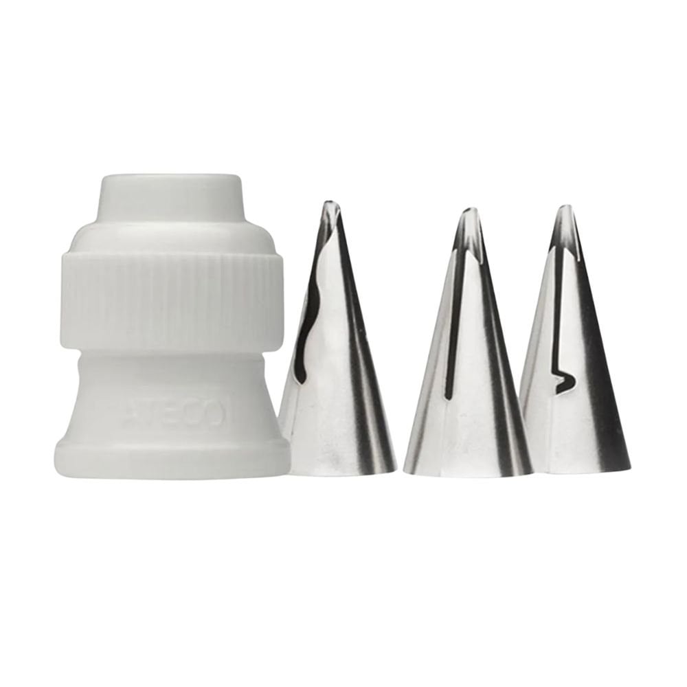 4 Piece Ruffle Tube Tip Set - Ateco