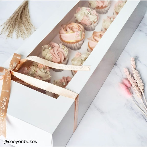 Oblong Cupcake Box - Holds 12 - 2 pack
