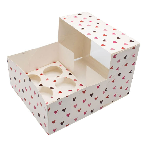Lovestruck Heart Cupcake Box Pack Of 2