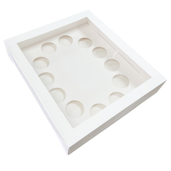 White Number Cupcake Box Holds 12