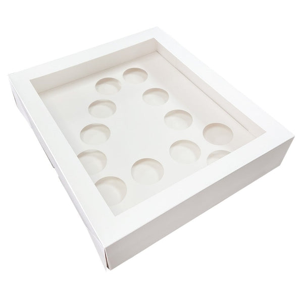 White Number Cupcake Box Holds 12