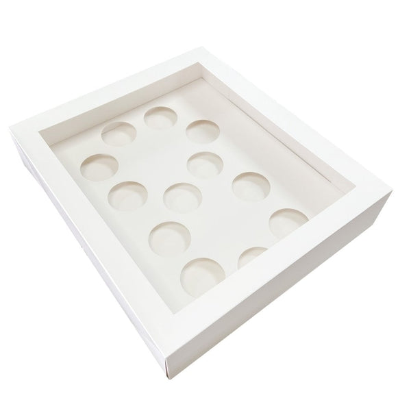 White Number Cupcake Box Holds 12