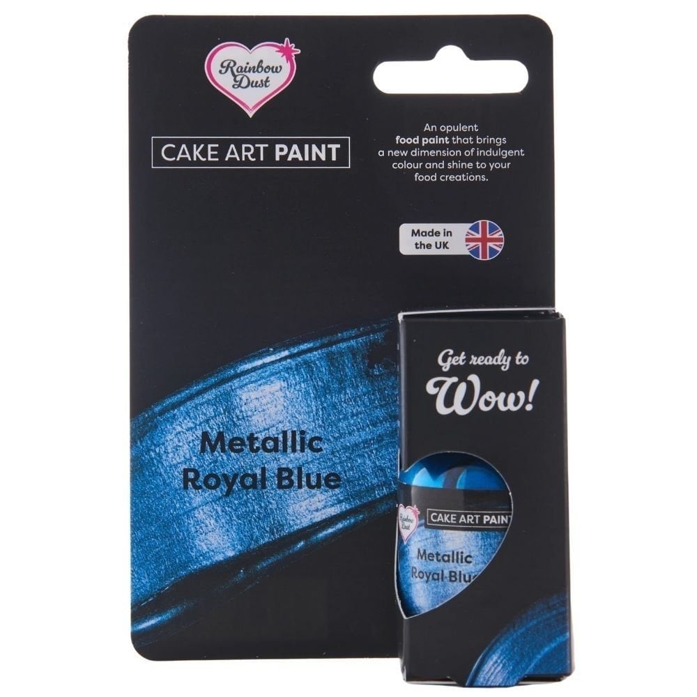 Metallic Royal Blue Cake Art Paint 25ml